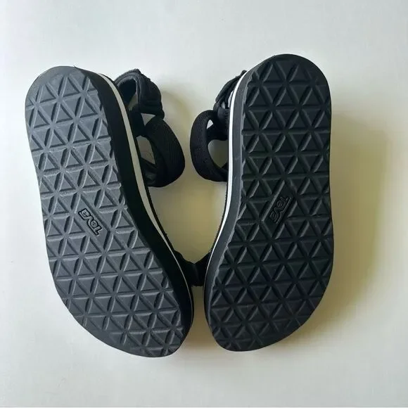Teva Black Flatform Universal Platform Adjustable Sandals - Picture 7 of 10